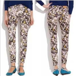 Madewell 28 Skinny Skinny Ankle Jeans Floral